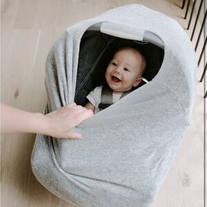 Snuggle Knit 6-in-1 Stretchy Heather Grey Car Seat Cover